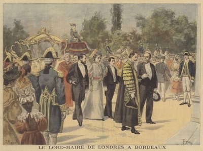 Le lord-maire de Londres visitant Bordeaux - French School